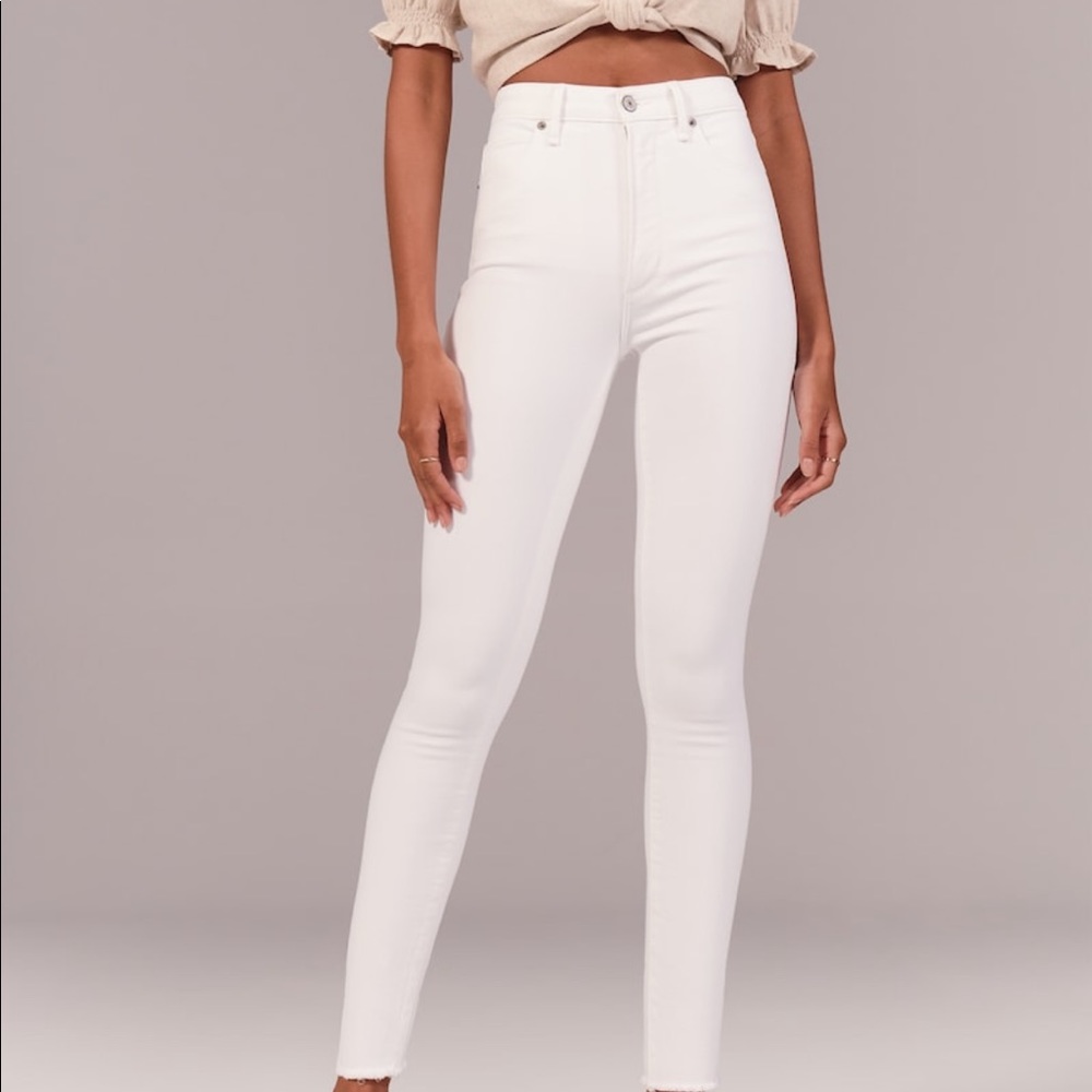 Abercrombie white jeans